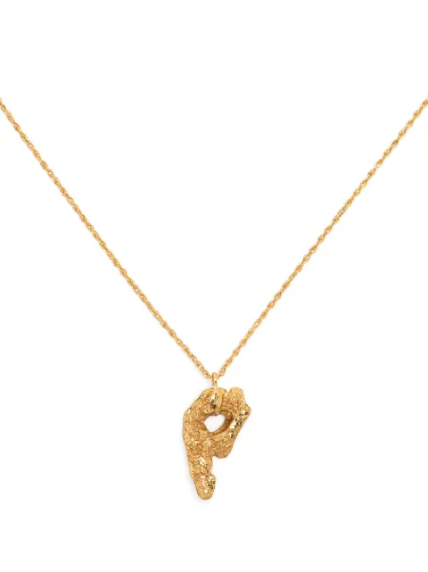 LOVENESS LEE P alphabet pendant necklace Gold PALPHABETNECKLACEGOLD