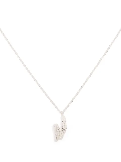 LOVENESS LEE V alphabet pendant necklace Silver VALPHABETNECKLACESILVER