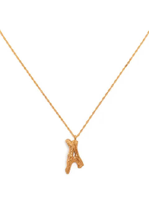 LOVENESS LEE A alphabet pendant necklace Gold AALPHABETNECKLACEGOLD
