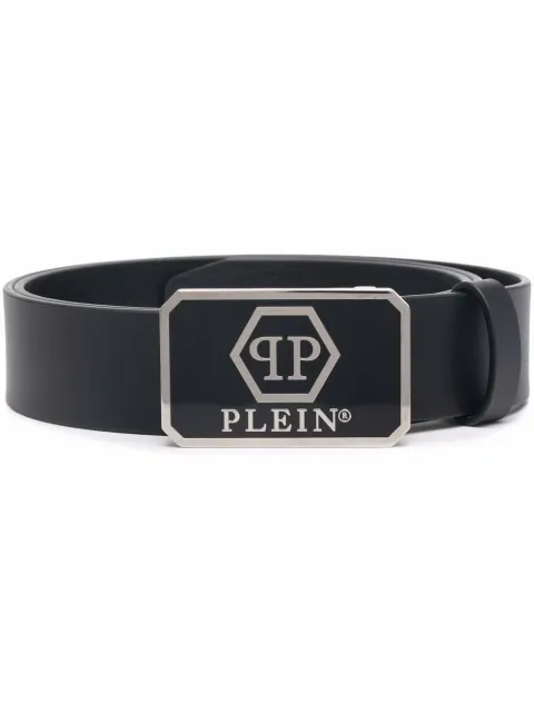 Philipp Plein hexagon logo belt Black FAAAMVA0701PLE010N