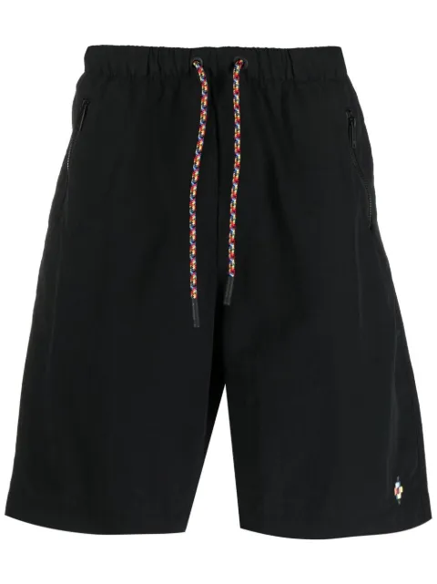 COUNTY OF MILAN logo-embroidered track shorts Black CMCB070S22FAB0011084