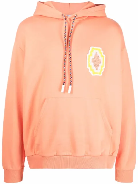 COUNTY OF MILAN macramé Cross logo patch hoodie Orange CMBB040S22FLE0022030