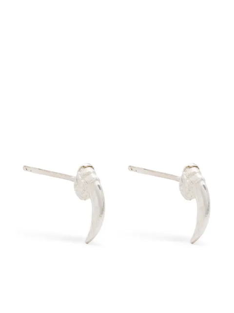 Claire English Small Scrimshaw stud earrings Silver SMALLSCRIMSHAWSTUDSILVER