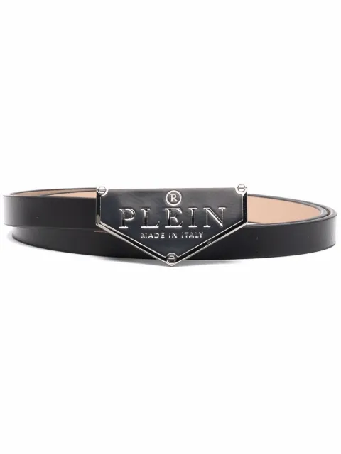 Philipp Plein Iconic Plein leather belt Black FAAAWVA0371PLE010N