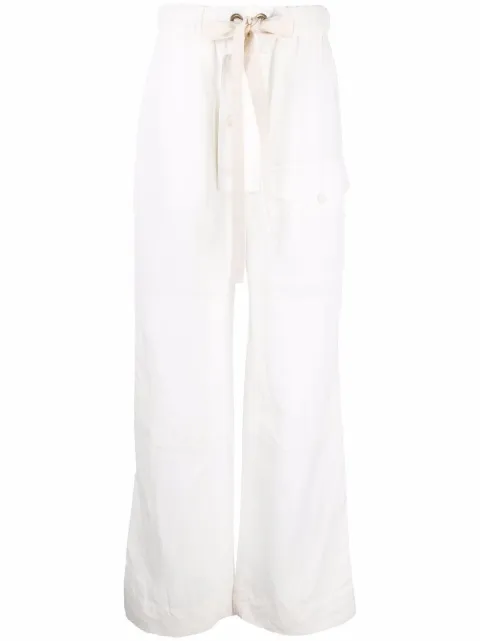 Stella McCartney flap pockets straight-leg trousers White 6045073STA49