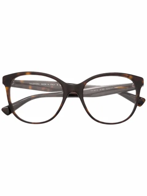 VALENTINO GARAVANI EYEWEAR VLTN square-frame glasses Brown VA3014
