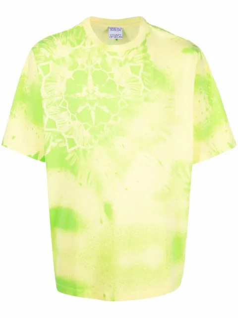 COUNTY OF MILAN Kaleidoscope Wings print T-shirt Green CMAA054S22JER0035515