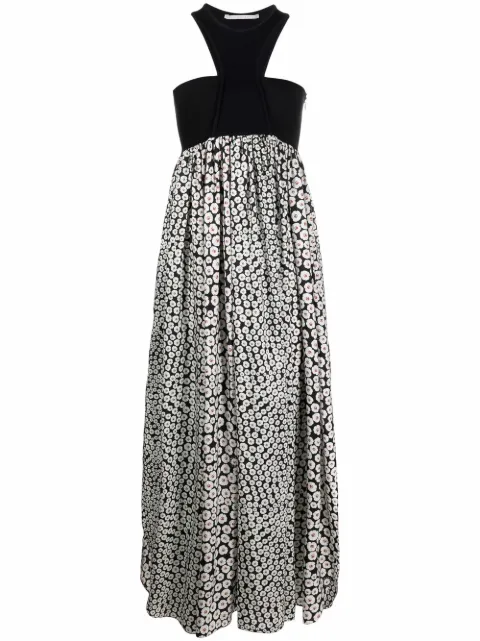 Stella McCartney floral-print cut-out dress Black 6045243STA65
