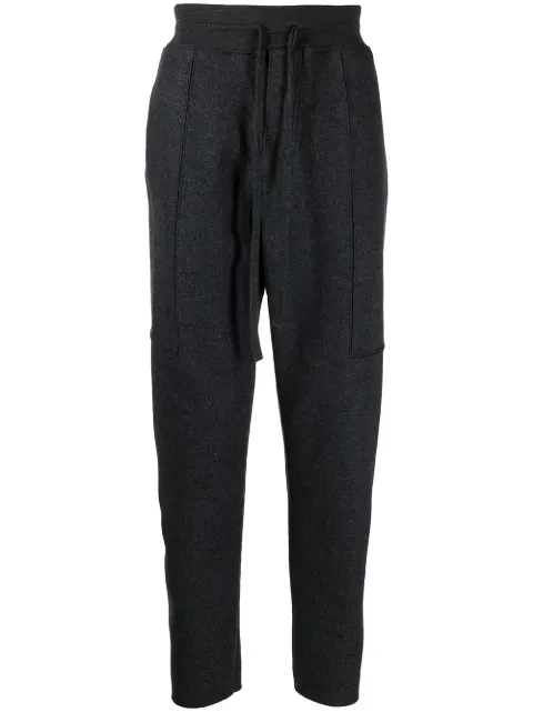 Transit drawstring-waist tapered trousers Blue CFDTRPK200