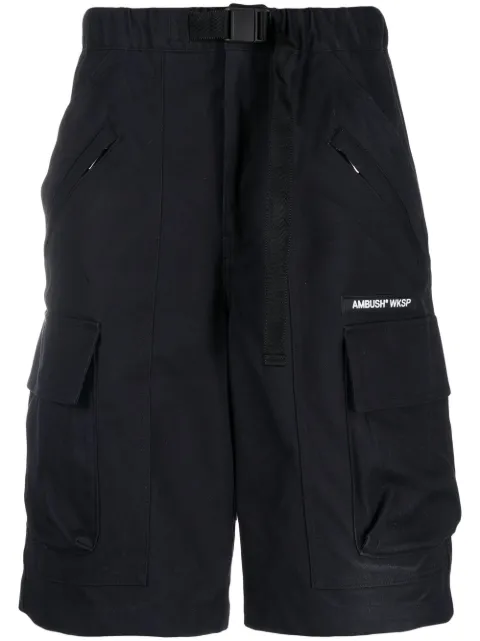 AMBUSH WKSP belted cargo shorts Black BMCB012S22FAB0011000