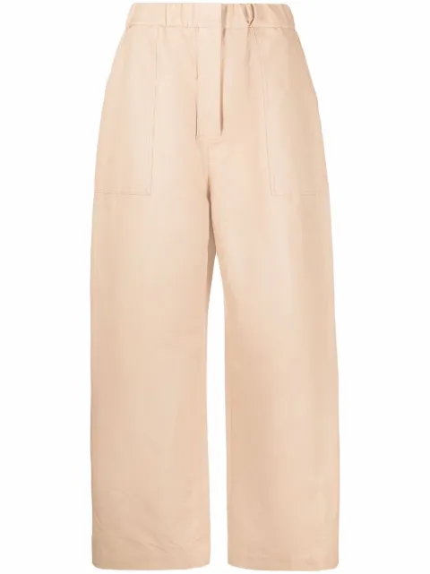 AMBUSH wide-leg cargo trousers Neutrals BWCF001S22FAB0016100