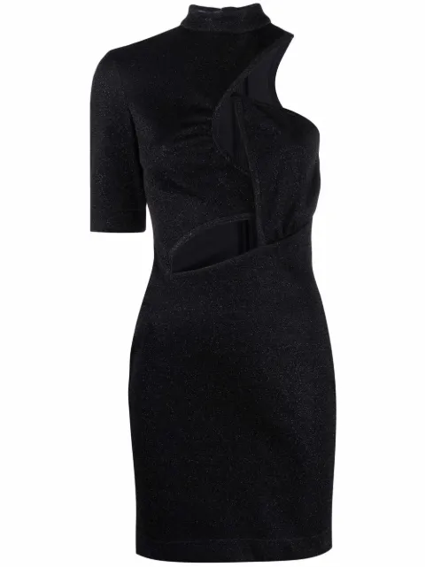 Stella McCartney cut-out asymmetric dress Black 604010SSA62