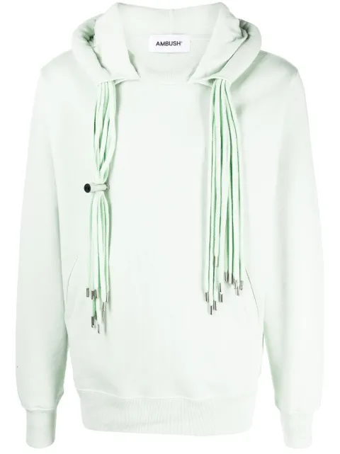 AMBUSH multicord logo-print hoodie Green BMBB003S22FLE0015050