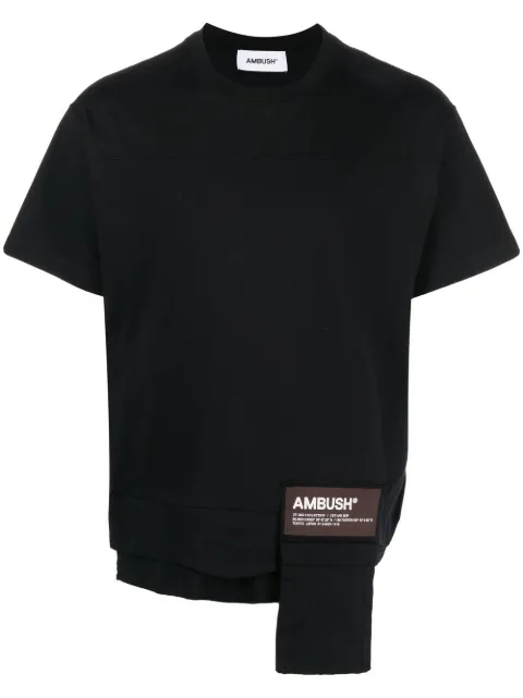 AMBUSH front-flap pocket T-shirt Black BMAA004S22JER0011028