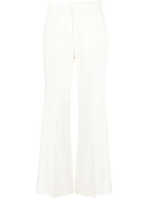 AMBUSH wide-leg virgin-wool trousers Neutrals BWCA023S22FAB0010100