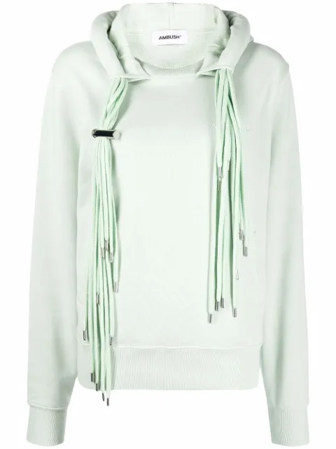 AMBUSH multi-cord cotton hoodie Green BWBB016S22FLE0015050