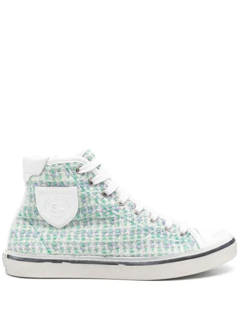 Saint Laurent logo-patch sneakers Green 676177AAA07