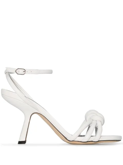 Nicholas Kirkwood Lexi Knot 105mm sandals White 909B31NBS1