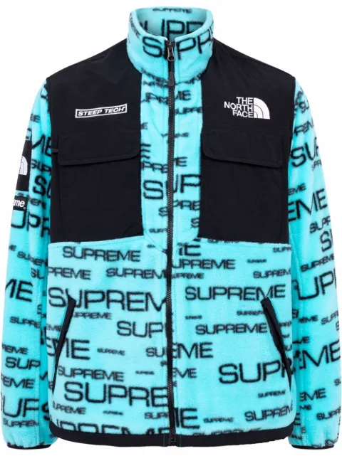 Supreme x The North Face fleece jacket Blue SU11046
