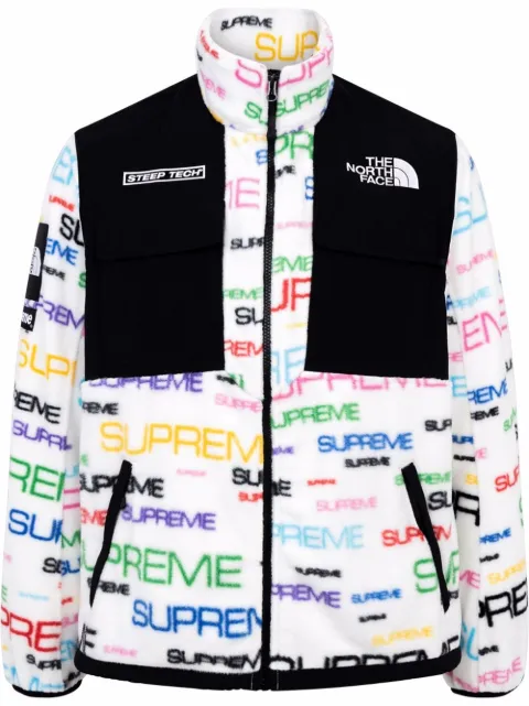 Supreme x The North Face Steep tech fleece jacket White SU11045