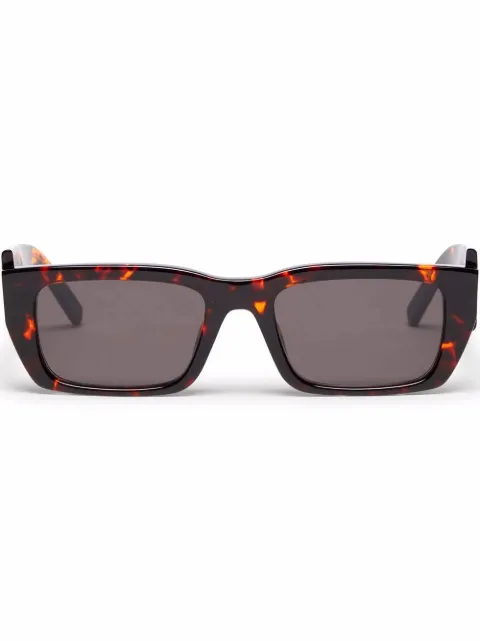 Palm Angels Eyewear Palm rectangle-frame sunglasses Brown PERI006S22PLA0016407