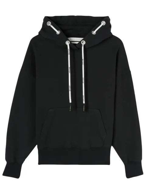 Palm Angels Cord drawstring hoodie Black PWBB048S22FLE0011110