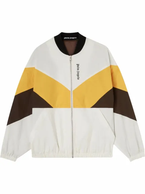 Palm Angels colour-block lightweight jacket White PMEA203S22FAB0010310