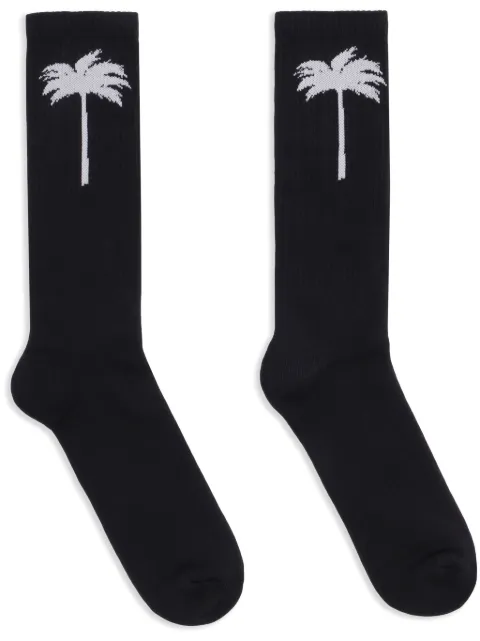 Palm Angels Palm socks Black PMRA001C99FAB003