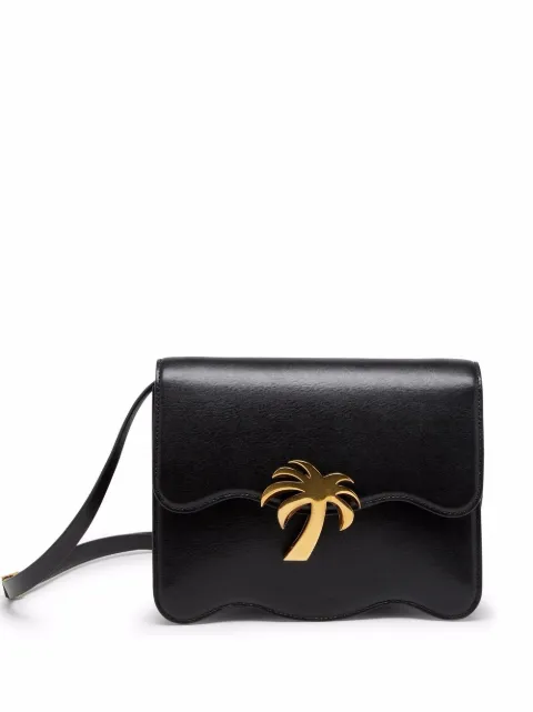 Palm Angels Palm Beach shoulder bag Black PWNQ004S22LEA0011076