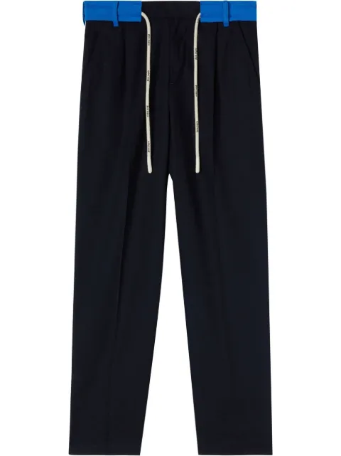Palm Angels belted track pants Blue PMCA112S22FAB0014645