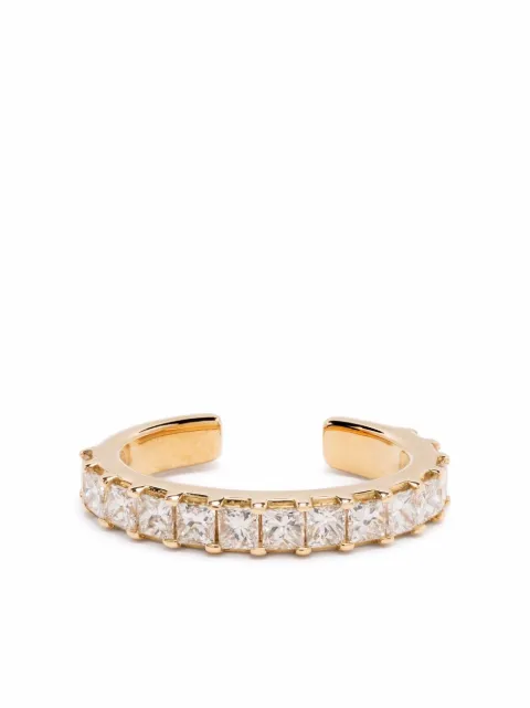 We by WHITEbIRD 18kt yellow gold Princess diamond ear cuff Gold 28166MOPRIN