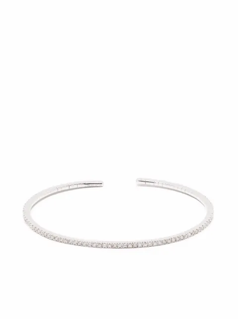 We by WHITEbIRD 18kt white gold Paulette diamond bangle Silver SPRINGGDM