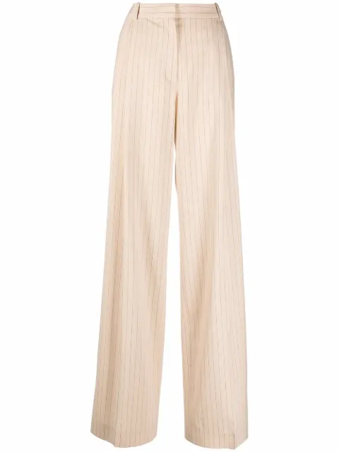 Nina Ricci high waist wide leg trousers Neutrals 22PCPA007WV0304M1450