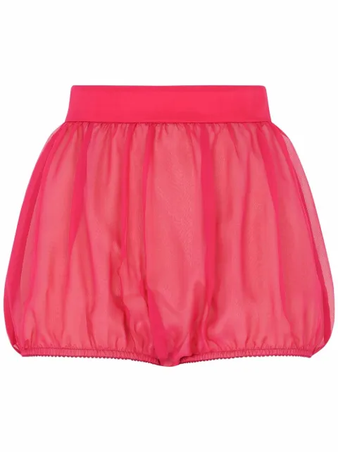 Dolce & Gabbana high-waisted puffball mini shorts Pink FTCFCTFU1AT