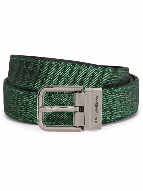 Dolce & Gabbana metallic buckle belt Green BC4337AX447