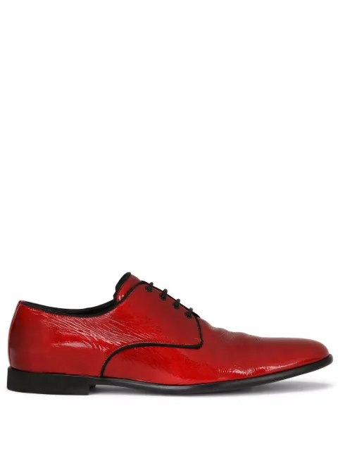 Dolce & Gabbana patent leather Derby shoes Red A10703AQ840