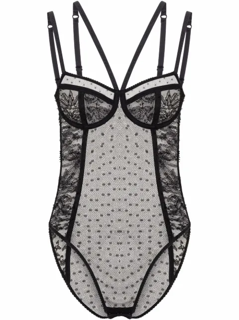 Dolce & Gabbana lace balconette bodysuit Black O9A26TONL28