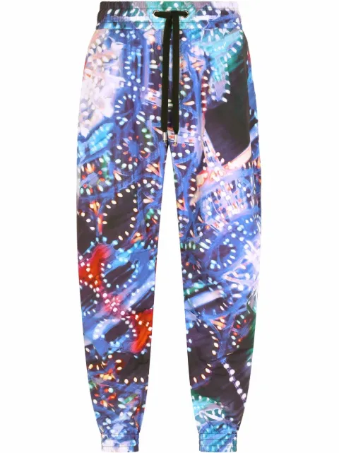 Dolce & Gabbana luminaire-print track trousers Blue GWJ3HTHS5MN