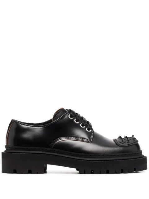 CamperLab eki spike-studded leather shoes Black K201328001
