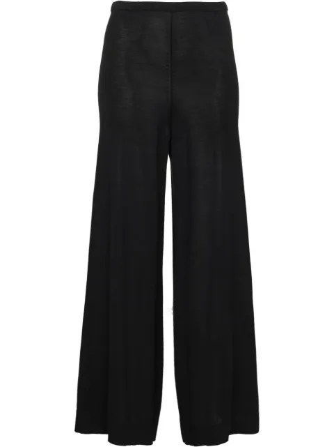 TOTEME knitted silk-cashmere trousers Black 222222303200