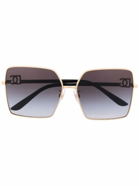 Dolce & Gabbana Eyewear oversized gradient sunglasses Gold DG2279028G