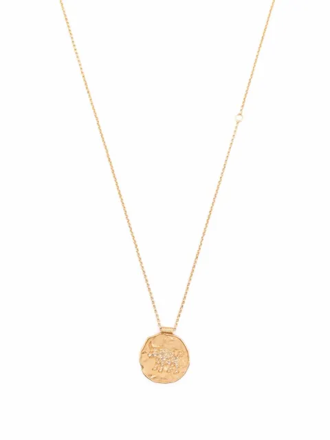 Maje Zodiac medal necklace Gold MFABI00759