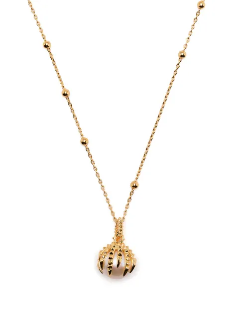 Kasun London Dragon pearl-pendant necklace Gold DRAGONANDPEARLPENDANTPGOLDANDIVORY