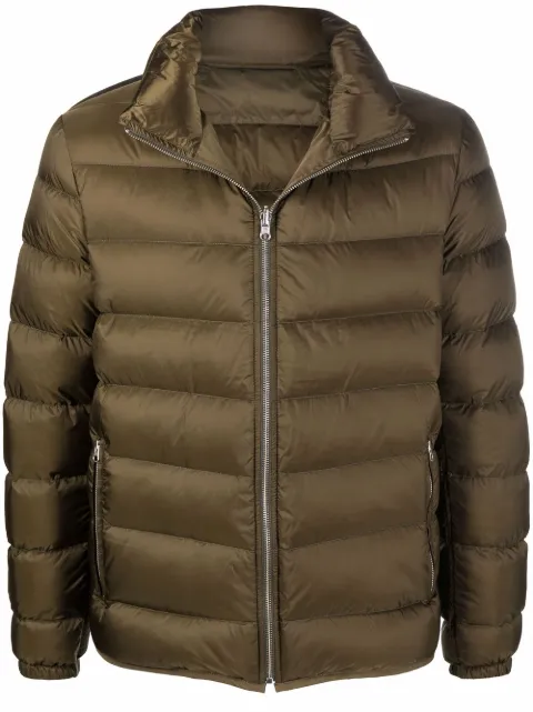 Ten C zip-up tonal puffer jacket Green 20CTCUD03113002197