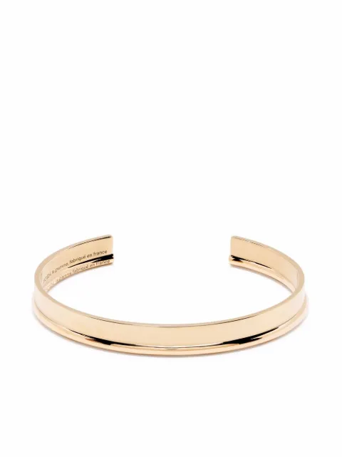 Le Gramme 18kt polished yellow gold Ribbon cuff set Gold lgcojpo06117lgcojpo0121set