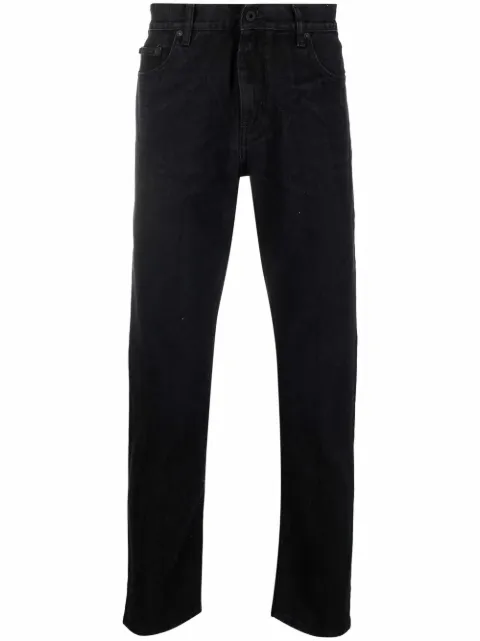 Off-White Industrial-belt slim-cut jeans Black OMYA127F21DEN0011209