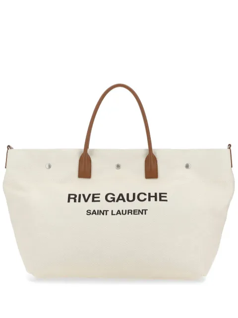 Saint Laurent maxi Rive Gauche tote bag Neutrals 685543FAAEF