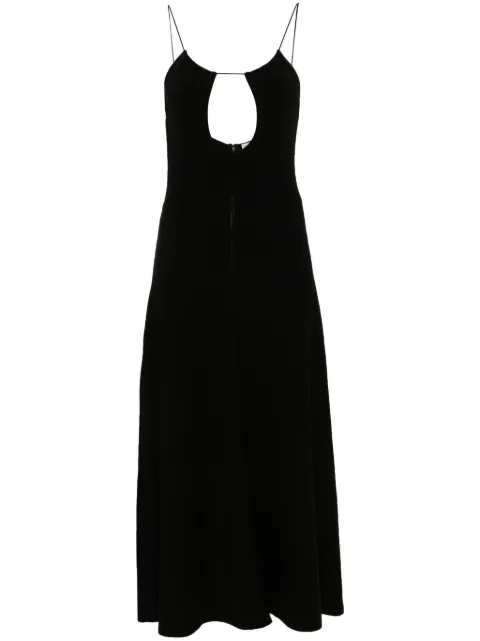 Saint Laurent cut-out midi dress Black 686792YAZA2