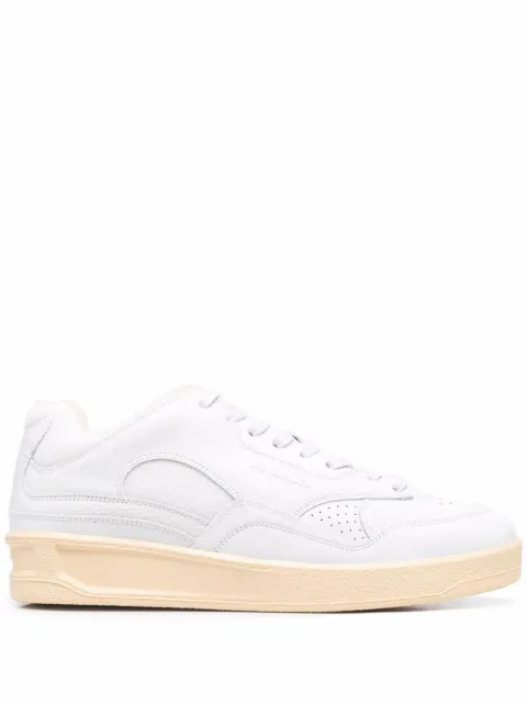 Jil Sander logo-embossed low-top sneakers White JSMU860009MUZ00004N