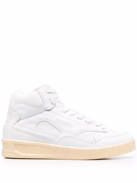 Jil Sander Basket Hi lace-up sneakers White JSMU860008MUZ00004N